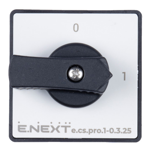 Пакетный выключатель 1-0, 25А, 3 полюса, e.cs.pro.1-0.3.25 ENEXT p093012