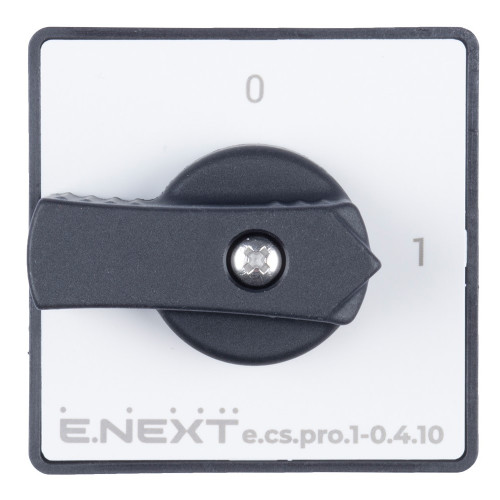 Пакетный выключатель 1-0, 10А, 4 полюса, e.cs.pro.1-0.4.10 ENEXT p093016