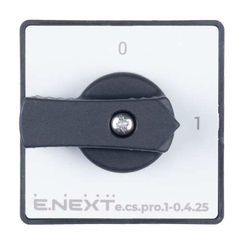 Пакетный выключатель 1-0, 25А, 4 полюса, e.cs.pro.1-0.4.25 ENEXT p093017