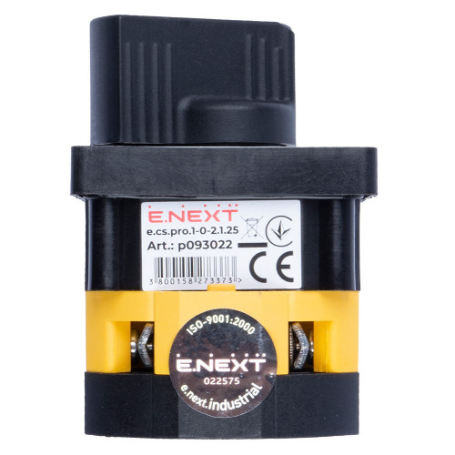 Пакетный переключатель 1-0-2, 25А, 1 полюс, e.cs.pro.1-0-2.1.25 ENEXT p093022