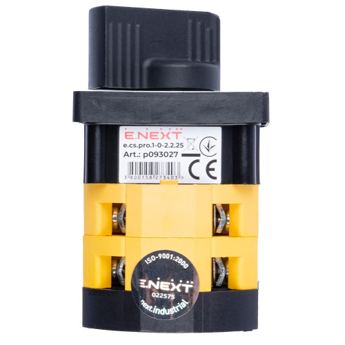 Пакетный переключатель 1-0-2, 25А, 2 полюса, e.cs.pro.1-0-2.2.25 ENEXT p093027
