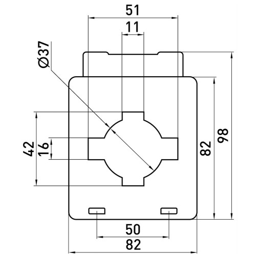 Трансформатор тока 400/5 А, класс 0.5, габарит 50, e.trans.stand.400.5.50 ENEXT s065108