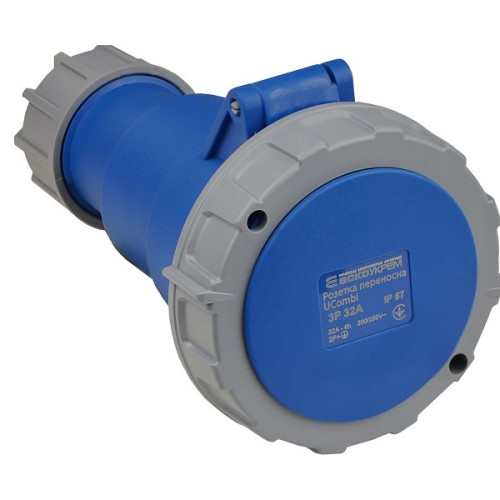 Розетка переносная 32А, 3P, IP67, UCombi АСКО-УКРЕМ A0080010121