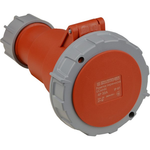 Розетка переносная 32А, 4P, IP67, UCombi АСКО-УКРЕМ A0080010126