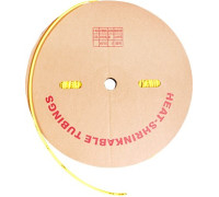 Трубка термоусадочная 12/6 мм в рулоне 100м, желтый, e.termo.stand.roll.12.6.yellow Enext