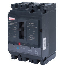 Силовой автоматический выключатель с регулировкой 63А, 3р, e.industrial.ukm.100R.63