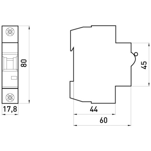 Автомат 10 А, 1-фазный, тип С, e.industrial.mcb.100.1.C10 Enext i0180002