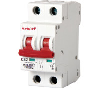 Автомат 32 А, 2-полюсный, тип С, e.industrial.mcb.100.2.C32 Enext