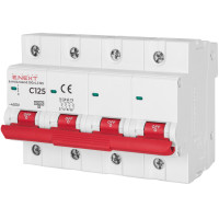 Автомат 125 А, 4-полюсный, тип С, e.mcb.stand.100.4.C125 Enext