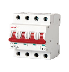 Автомат 6 А, 4-полюсный, тип С, e.industrial.mcb.100.4.C6 Enext