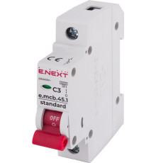 Модульный автоматический выключатель 1р, 3А, C, 4,5 кА, e.mcb.stand.45.1.C3 Enext