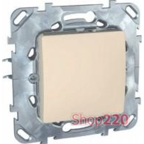Выключатель крестовой, 2 модуля, слоновая кость, Unica MGU3.205.25 Schneider
