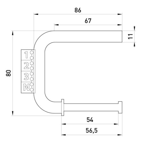 Скоба заземления, e.bracket.earth.35 Enext p061002