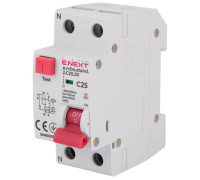 Диф. автомат 25А, 30мА, хар-ка С, e.rcbo.stand.2.C25.30 Enext s034105