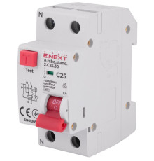 Диф. автомат 25А, 30мА, хар-ка С, e.rcbo.stand.2.C25.30 Enext s034105