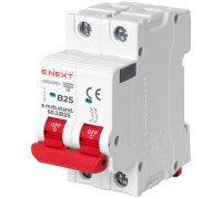 Автомат 25 А, 2-полюсный, тип В, e.mcb.stand.60.2.B25 Enext