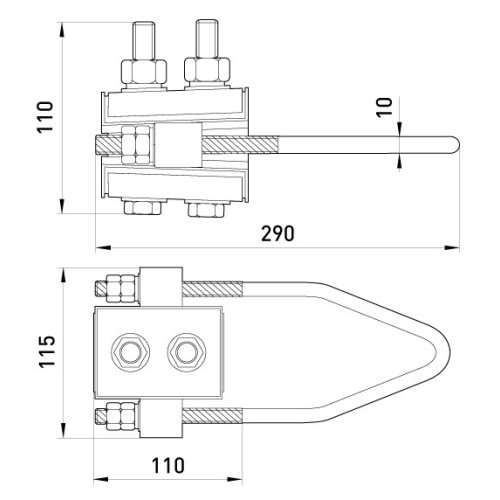 Анкерный изолированный зажим усиленный, 16-25 кв.мм, eiclamp.pro.16.25.a Enext p021002