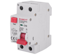Диф. автомат 10А, 30мА, хар-ка С, e.rcbo.stand.2.C10.30 Enext s034102