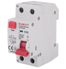 Диф. автомат 10А, 30мА, хар-ка С, e.rcbo.stand.2.C10.30 Enext s034102