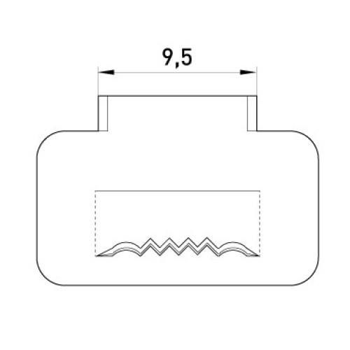 Стальная скрепа, e.steel.fastener.pro.9,5 Enext p040011