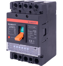 Силовой автомат с электронным расцепителем 80 А, 3-фазный, e.industrial.ukm.125Re.80 Enext