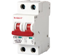 Автомат 50 А, 2-полюсный, тип С, e.industrial.mcb.100.2.C50 Enext