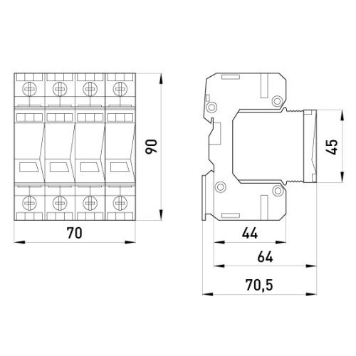УЗИП e.POII.3+1 класс II+III, 3 полюса + N-PE 82018