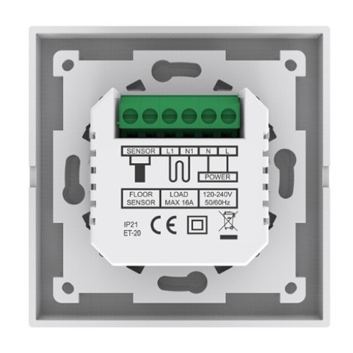 Терморегулятор механический 16А, 3200Вт, белый, Easytherm ET-20 55538 Easytherm