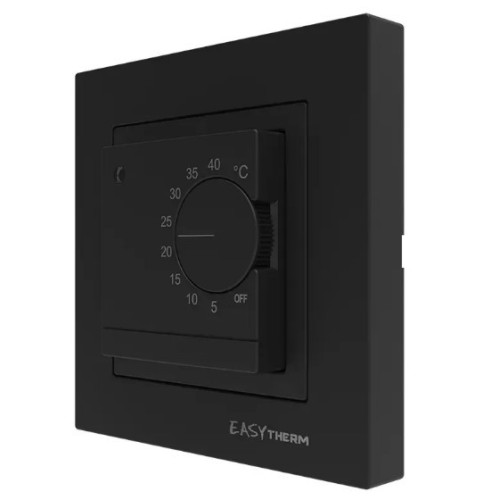 Терморегулятор механический 16А, 3200Вт, черный, Easytherm ET-25 55540 Easytherm