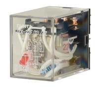 Промежуточное реле 220 В AC, 5 А, 3 контакта, с LED-индикацией, JZX-22F(D)