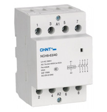 Контактор модульный 20A, контакты 4NO, катушка 220В AC, NCH8-20/40