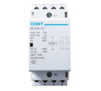 Контактор модульный 20A, контакты 2NO+2NC, катушка 220В AC, NCH8-20/22