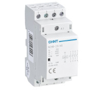 Контактор модульный 25A, контакты 4NO, катушка 220В AC, NCH8-25/40