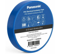 Изоляционная лента ПВХ синяя, 20м, 0.125х18мм Panasonic