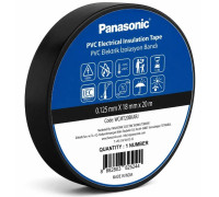 Изоляционная лента ПВХ черная, 20м, 0.125х18мм Panasonic