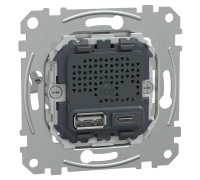 USB-розетка тип A+C, 21Вт, с поддержкой PD