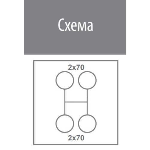 Распределительный блок 192А, OUT: 3x4-70, EDBM-4/N ETI 1102414