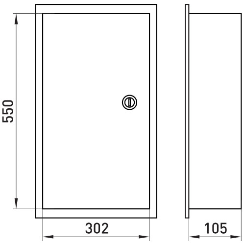 Щит металлический на 48 модулей, встраиваемый, e.mbox.stand.w.48.z ENEXT s0100125 (эконом)