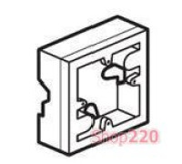 Коробка накладная 1-пост, белый, горизонтальный монтаж