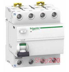 УЗО Schneider Electric Acti9 ilD, 4P 40A 30мА, тип AC A9R41440