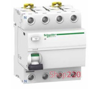 УЗО Schneider Electric Acti9 ilD, 4P 63A 30мА, тип AC A9R41463