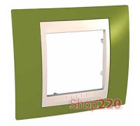 Рамка 1 пост, фисташковый, Unica MGU6.002.566 Schneider