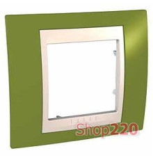 Рамка 1 пост, фисташковый, Unica MGU6.002.566 Schneider