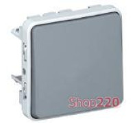 Выключатель IP55, 1-клавишный, серый 69511 Legrand