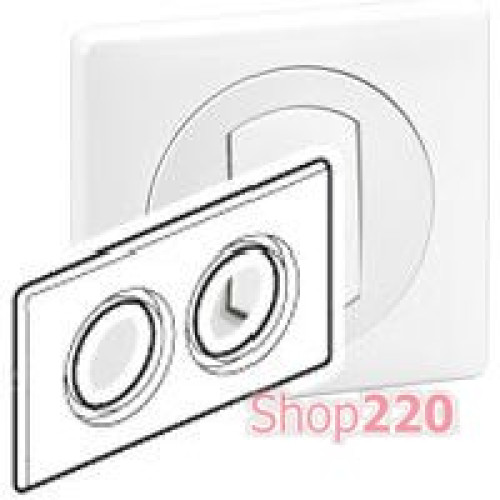 Рамка 2 поста IP44, белая, 69072 Legrand