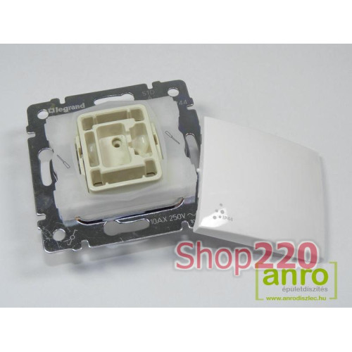 Выключатель влагозащищенный IP44 1-клавишный, белый, 774201 Legrand Valena