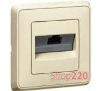 Механизм розетки телефонной RJ11, слоновая кость, 773738 Legrand Cariva