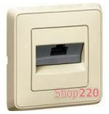 Механизм компьютерной розетки RJ45, слоновая кость, 773741 Legrand Cariva