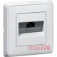 Механизм компьютерной розетки RJ45, белый, 773641 Legrand Cariva