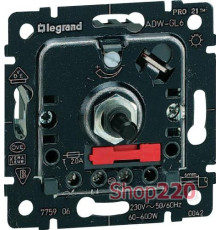 Механизм диммера 400 Вт поворотный, Galea Life 775654 Legrand